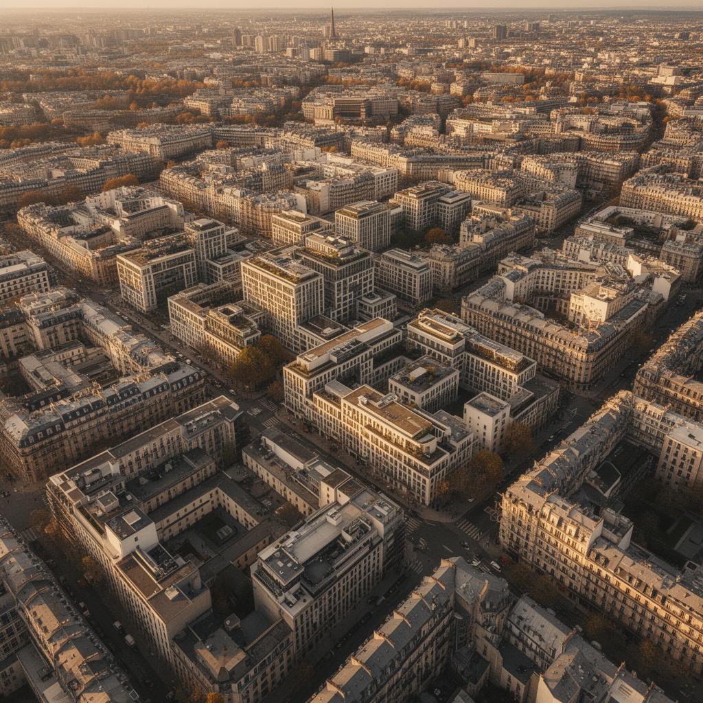 Quartier aus der Vogelperspektive